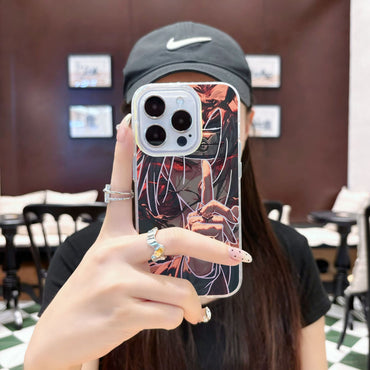 Coque de téléphone animée iPhone effet multicolore