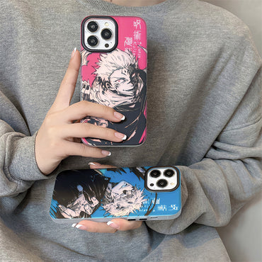 ⚡ Coque iPhone Anime “Spell Back to Fight” – Effet double face & protection antichoc