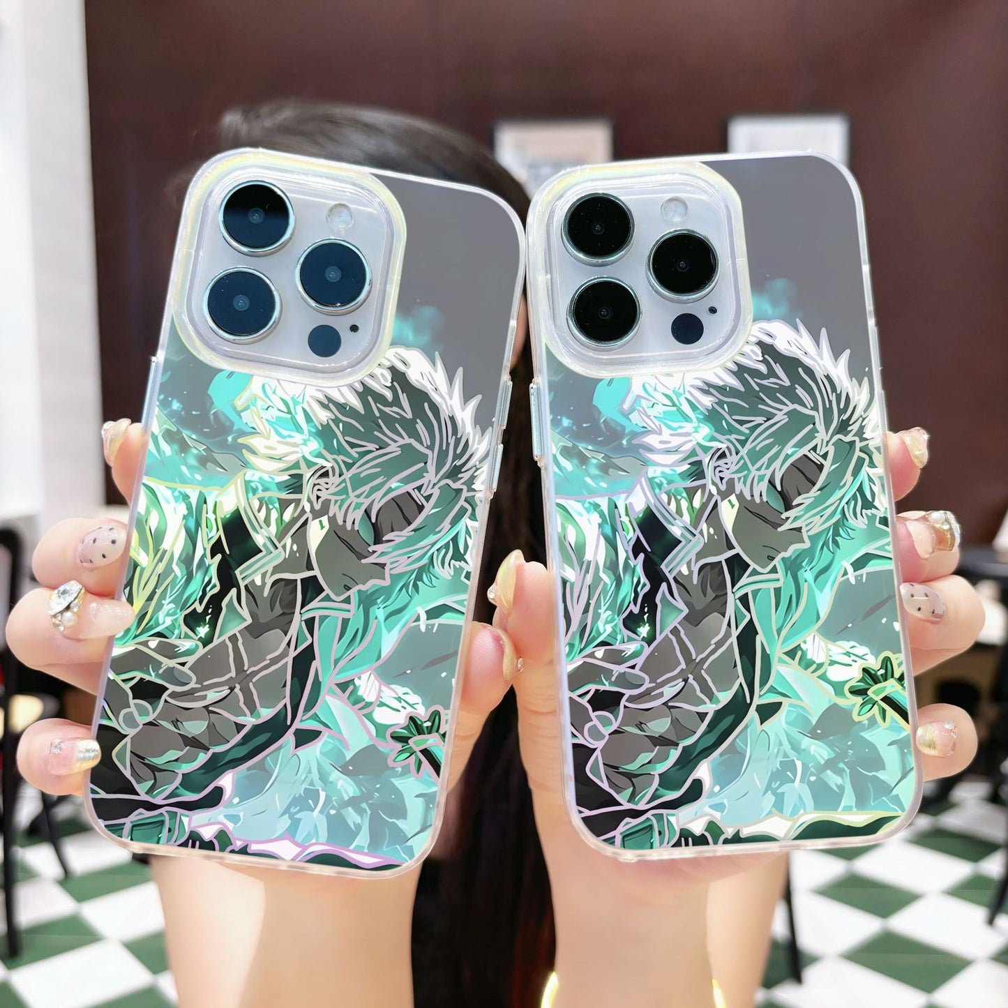 Coque iPhone Caméléon Anime – Effet Couleur Changeante & Protection Stylée