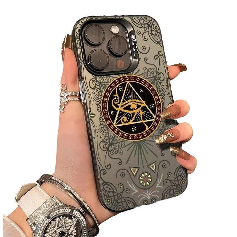 All-Seeing Eye iPhone Case 👁️✨ – Artistic Design & Premium Shockproof Protection
