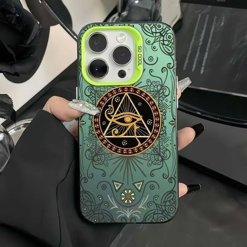 All-Seeing Eye iPhone Case 👁️✨ – Artistic Design & Premium Shockproof Protection