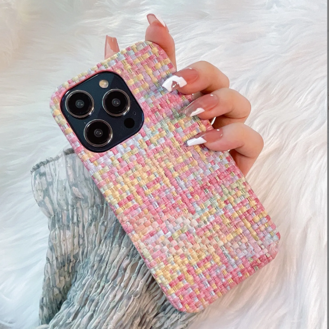 Coque iPhone à motif tissé